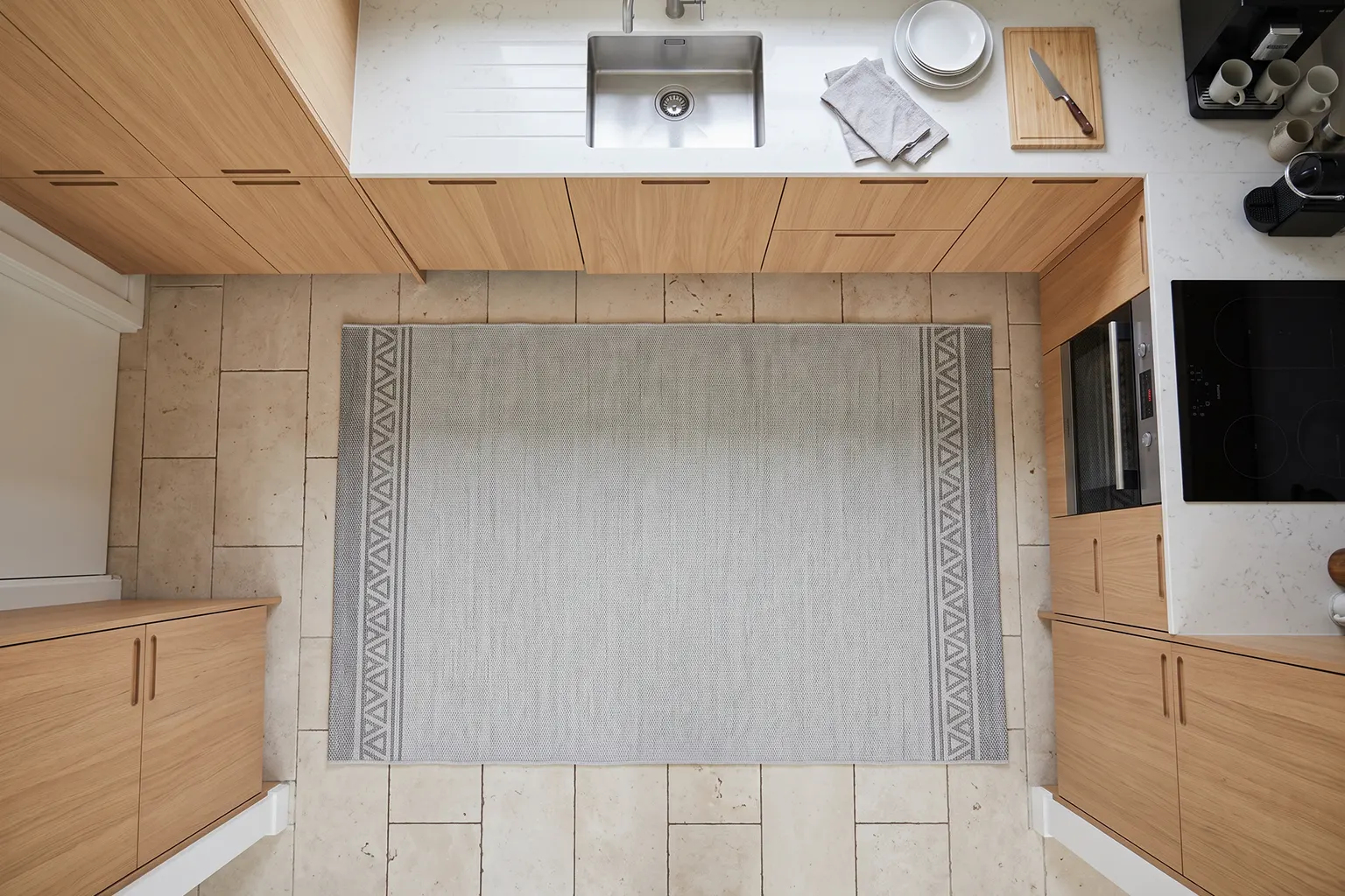 هندسه و ابعاد؛ سایز استاندارد فرش آشپزخانه چقدر است؟